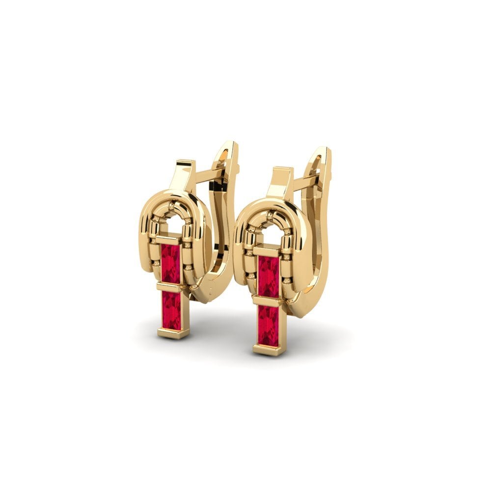 Ruby Women's Earring Oenus