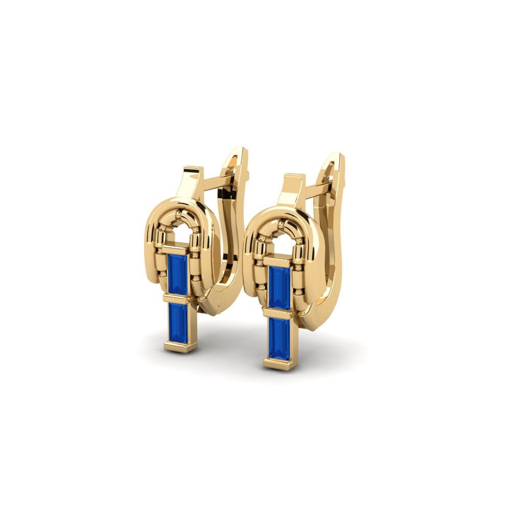 sapphire-zirconia Women's ต่างหู Oenus