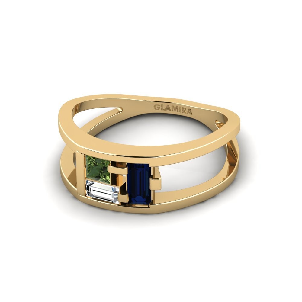 Green Sapphire Ring Abaokoro
