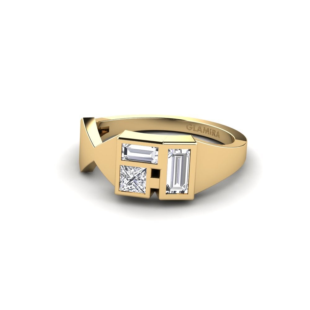 Diamante cultivado en laboratorio Anillo meñique Omaruru