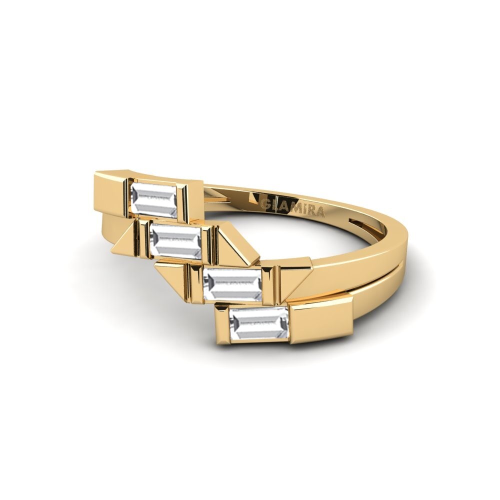 14k Oro Amarillo Anillo Virtueltor