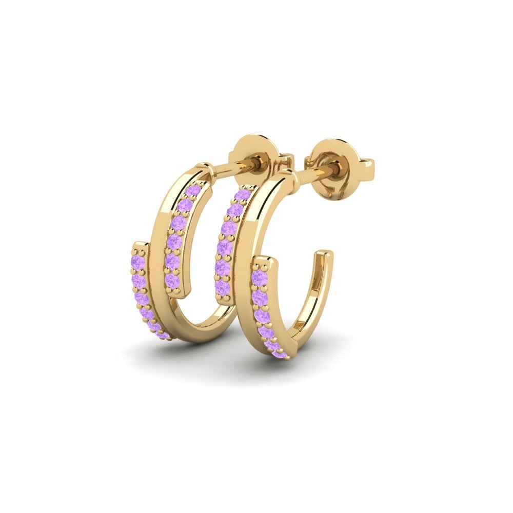 Amethyst Women's Earring Circum