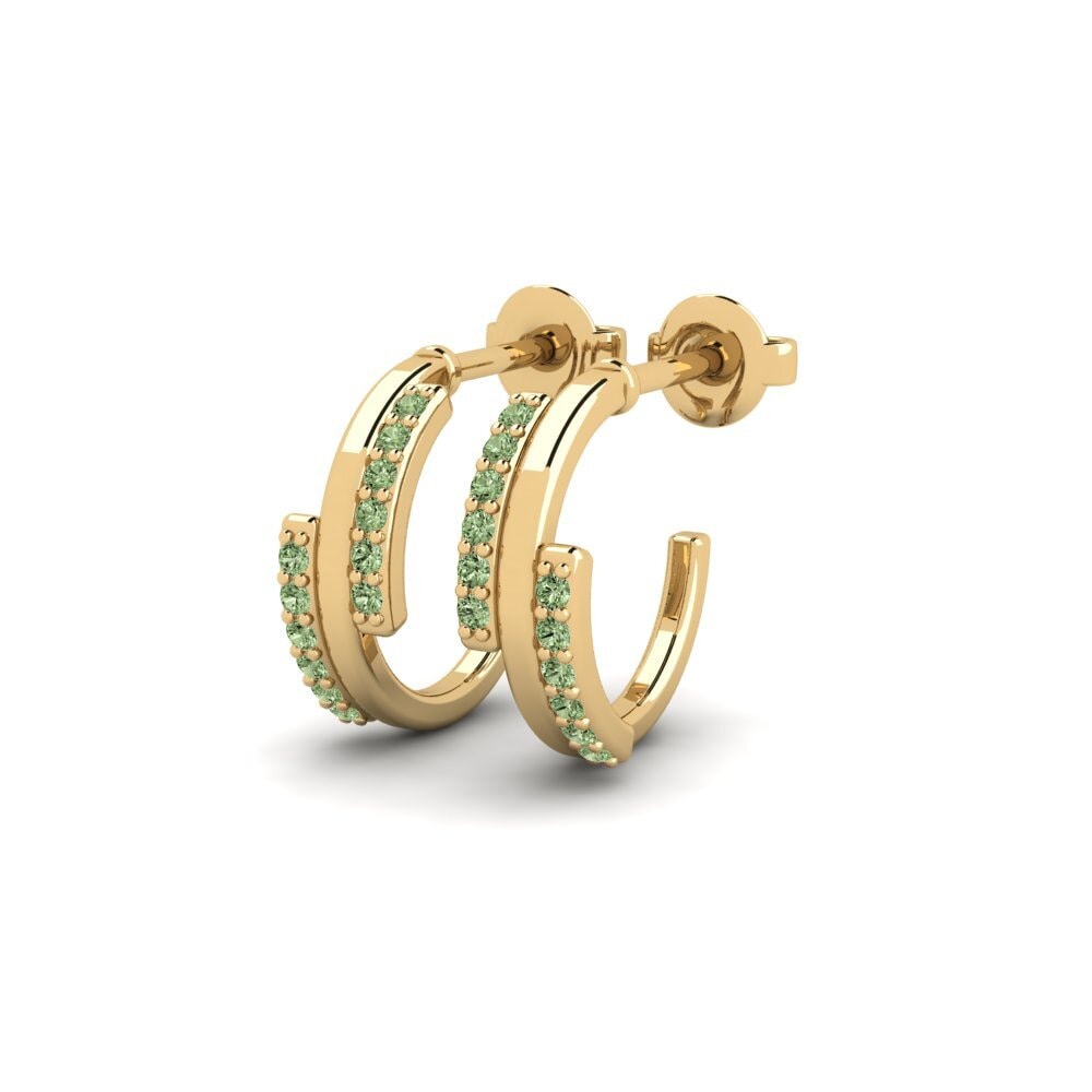 Green Diamond Women's Earring Circum