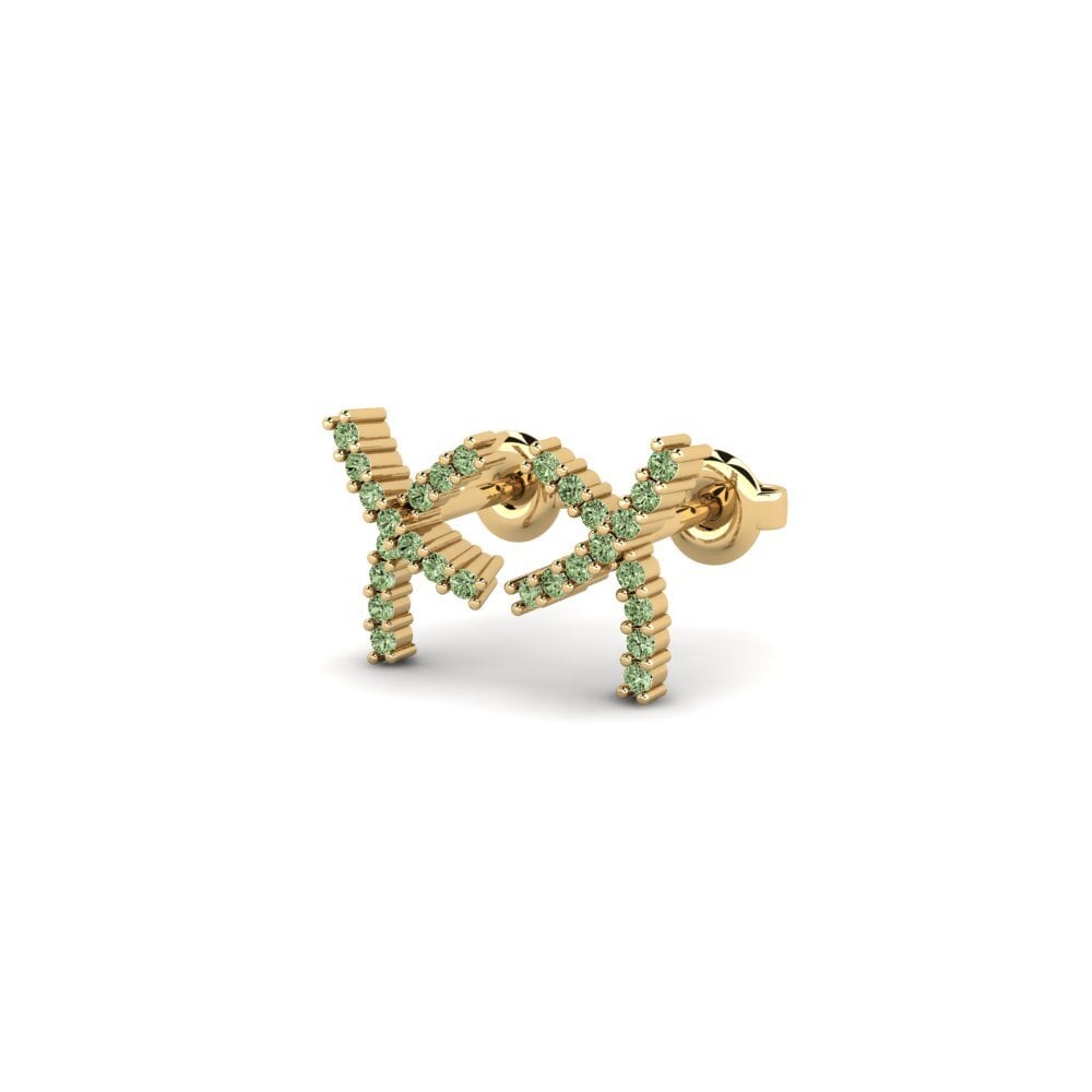 Diamante Verde Pendiente de mujer Derlangt