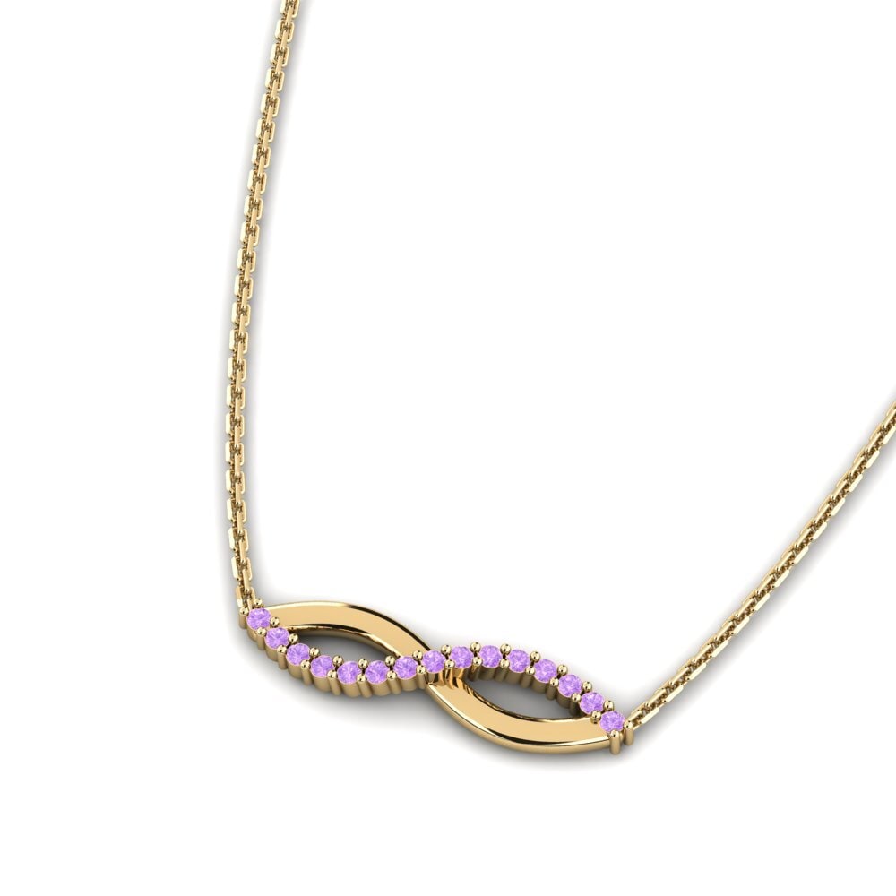 Amethyst Women's Necklace Dibere