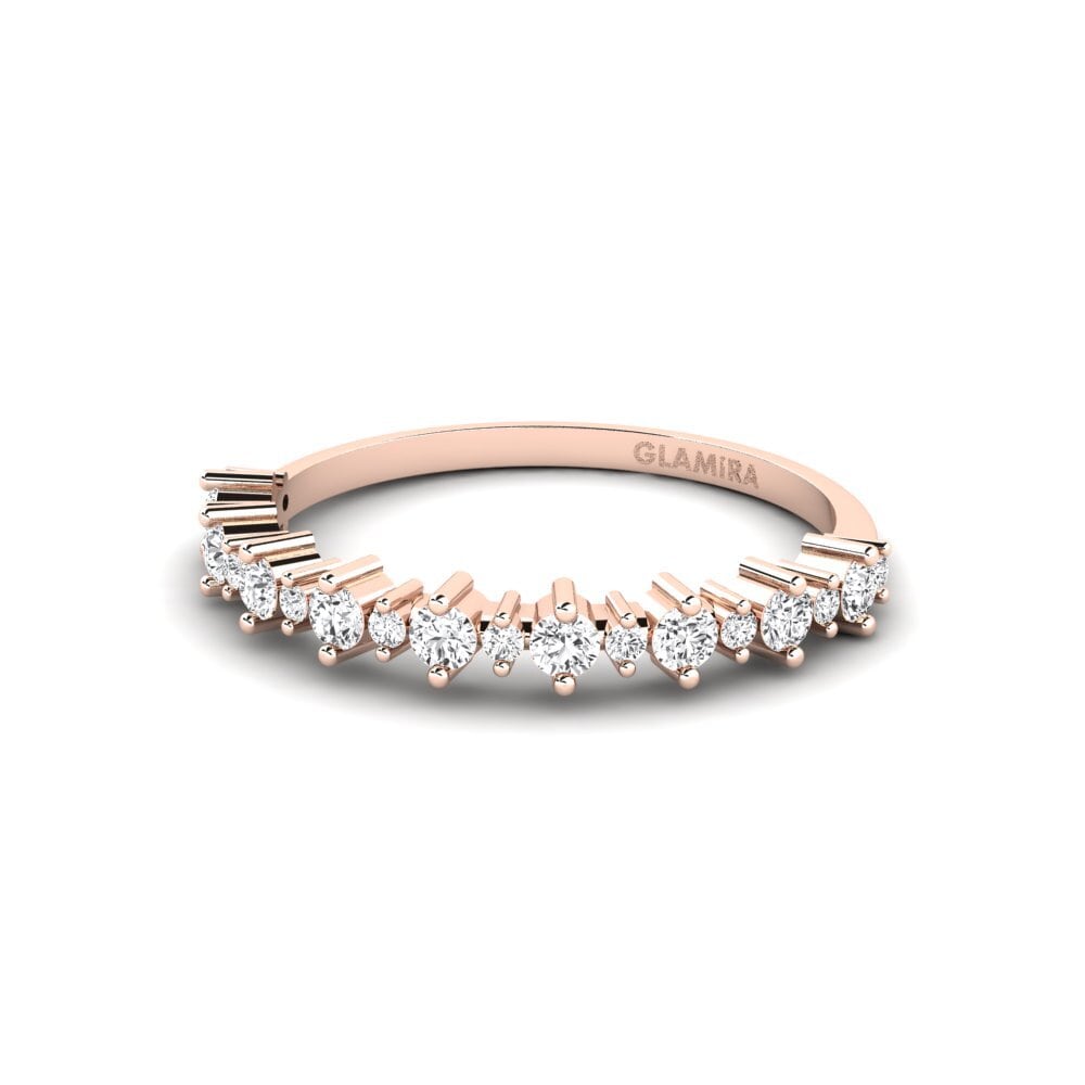 14k Oro Rosa Anillo Dihyinari