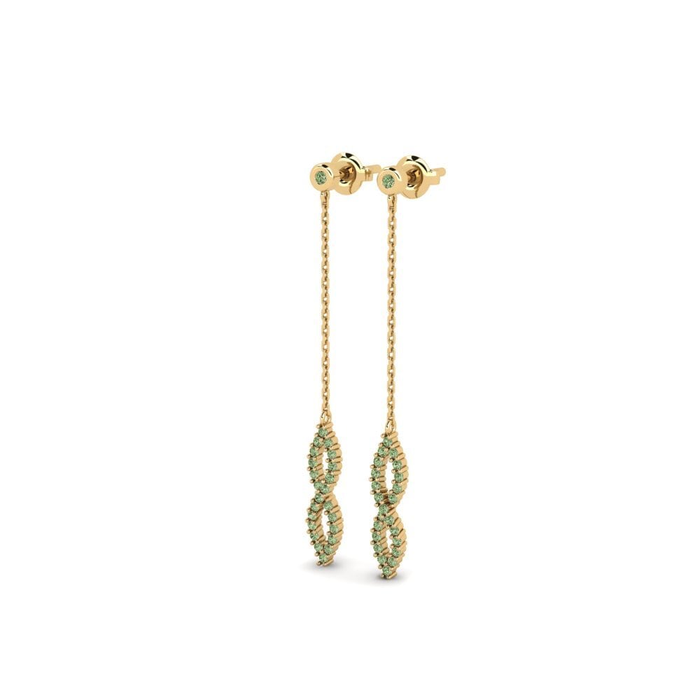 Green Diamond Women's Earring Diwenehi