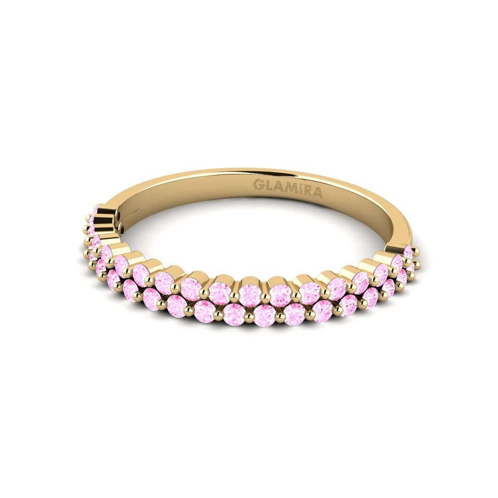 Zafiro Rosado Anillo Fionnuar