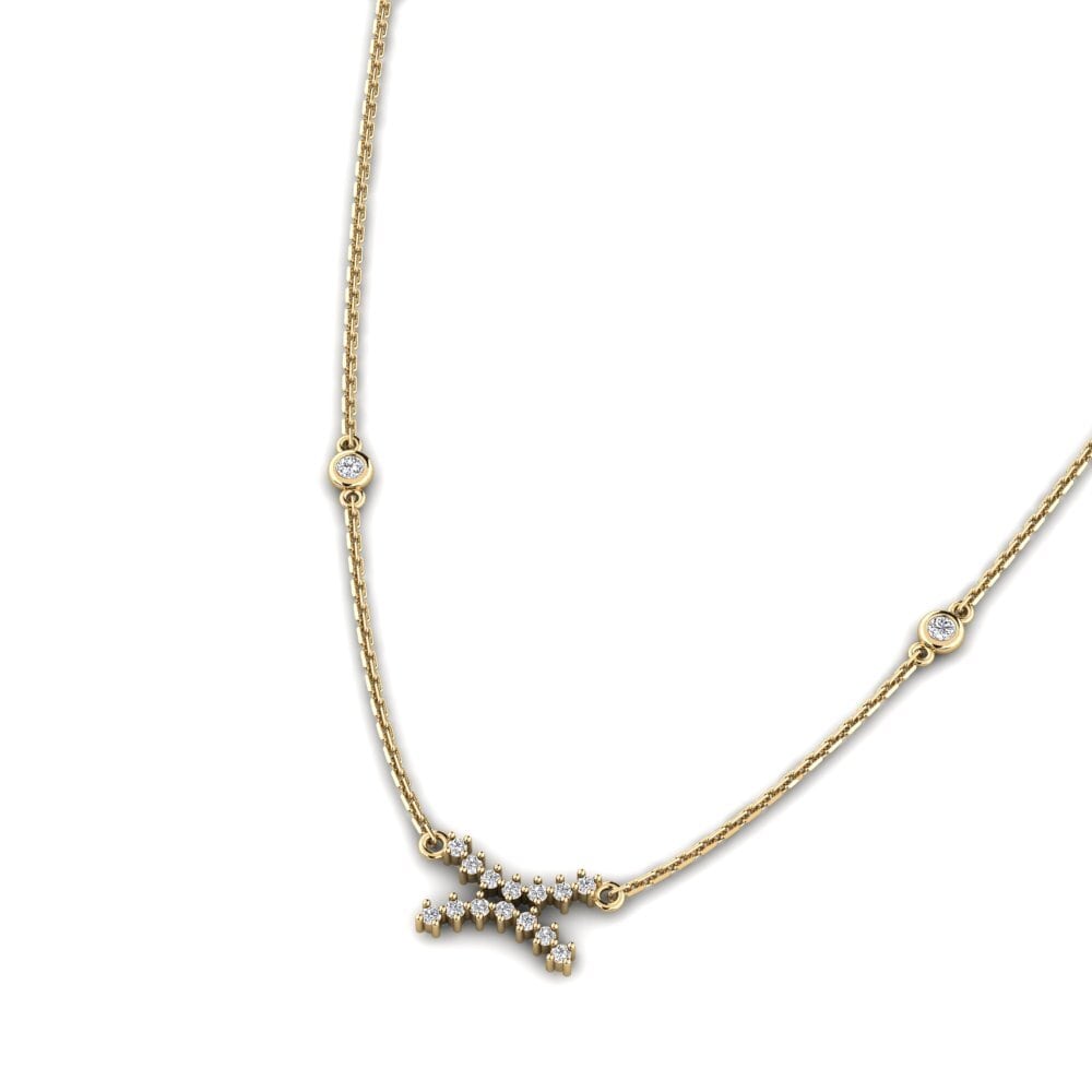 Lab Grown Diamond Women's Necklace Gabatar