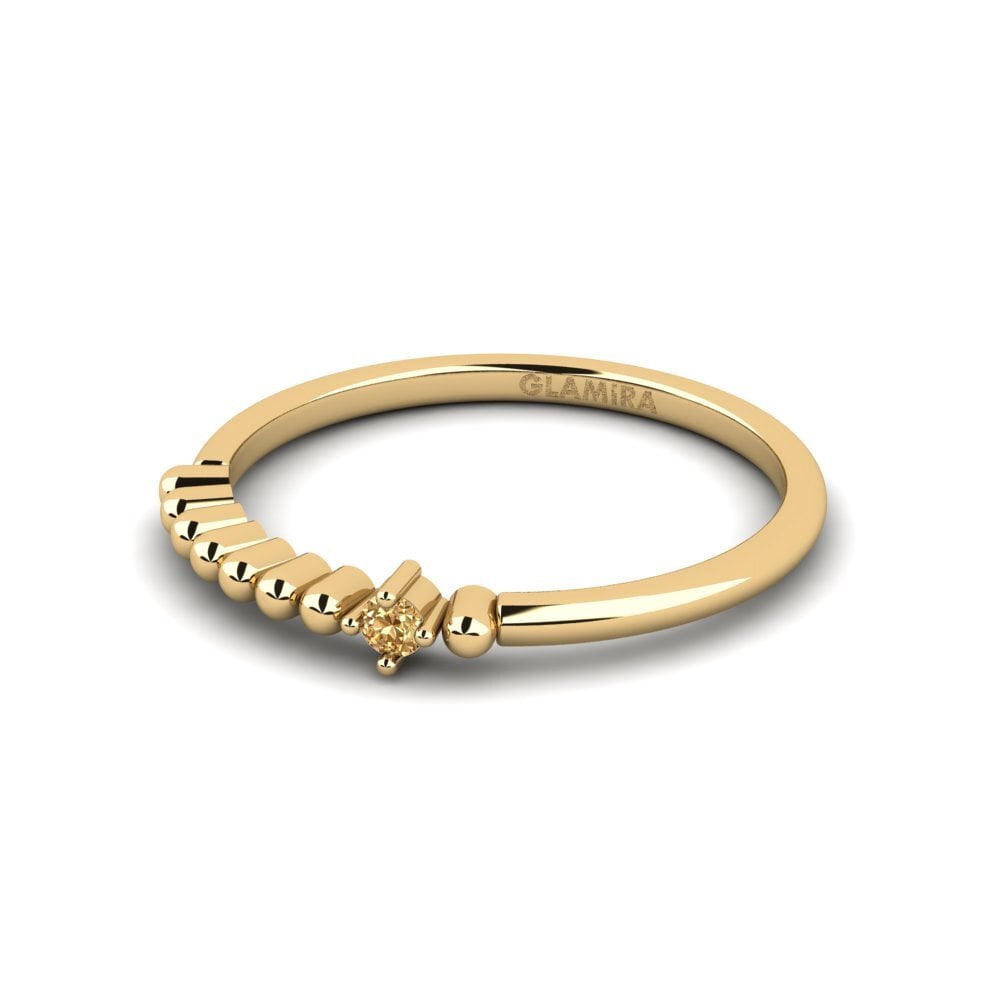 Brown Diamond Stackable Ring Helburua