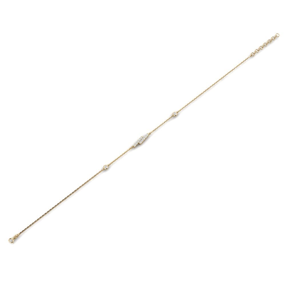 Zafiro blanco Pulsera de Mujer Migunani