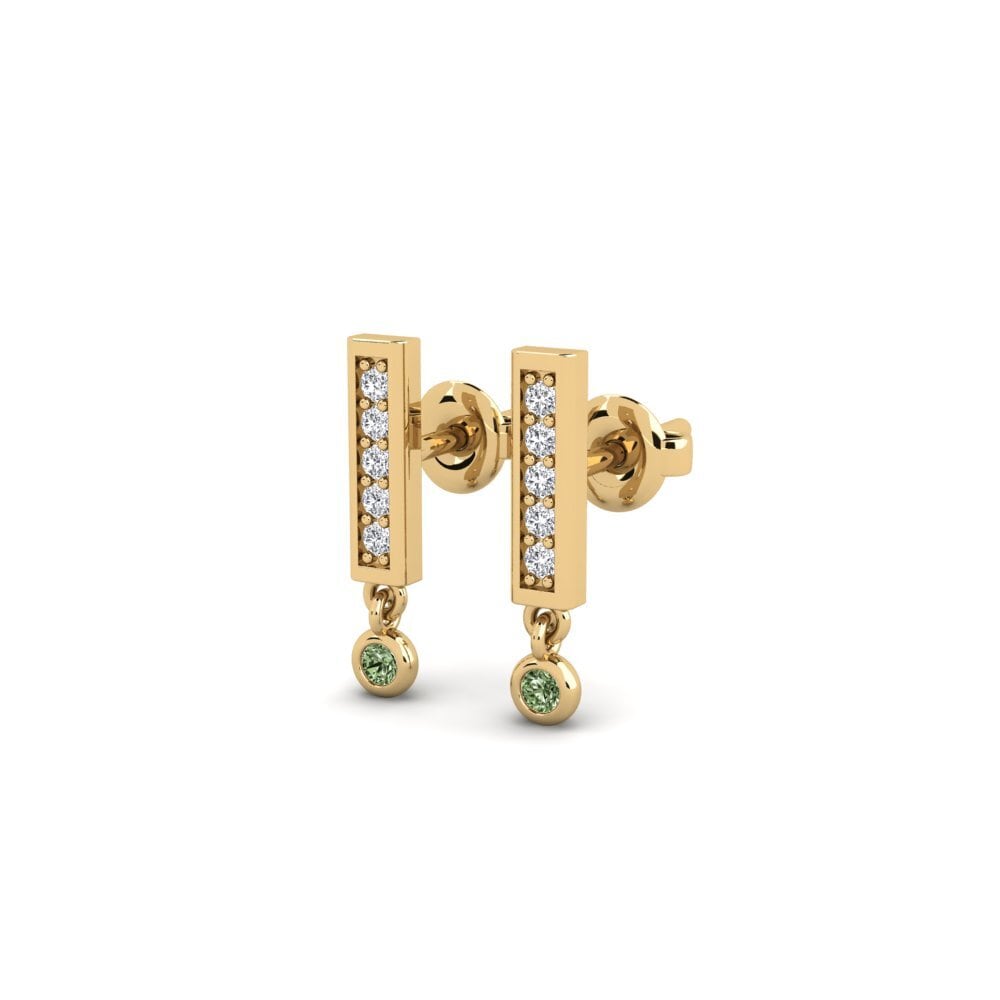 Diamante Verde Pendiente de mujer Molai