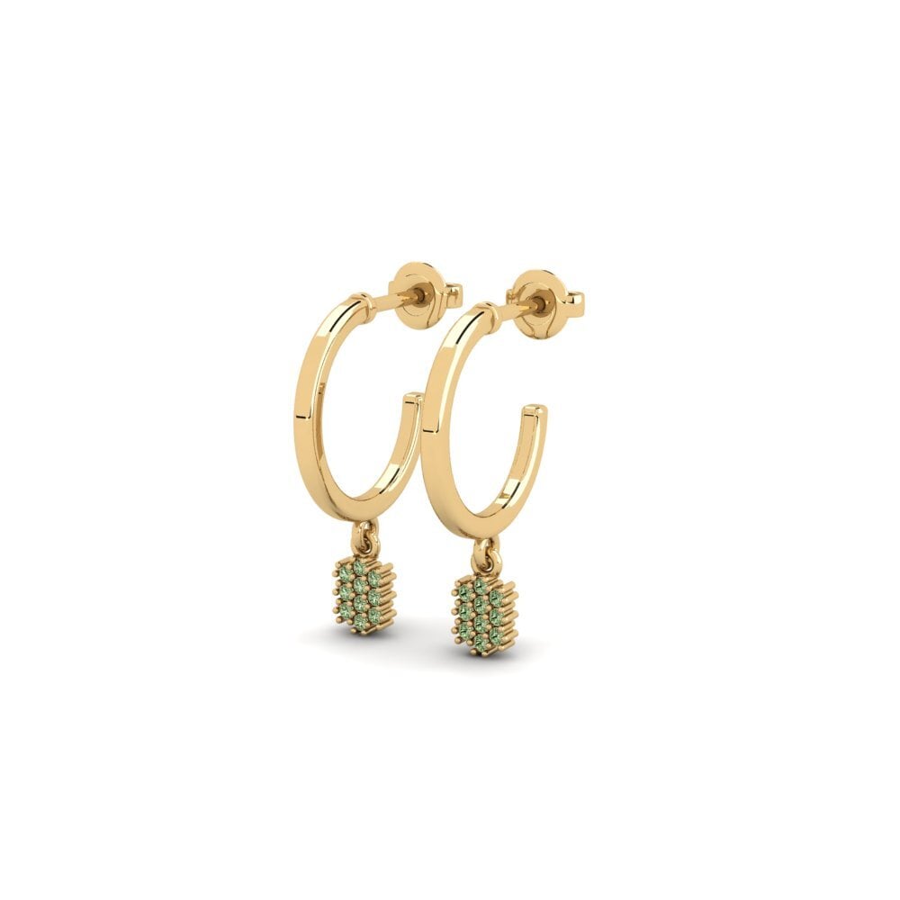 Green Diamond Women's Earring Nwunu