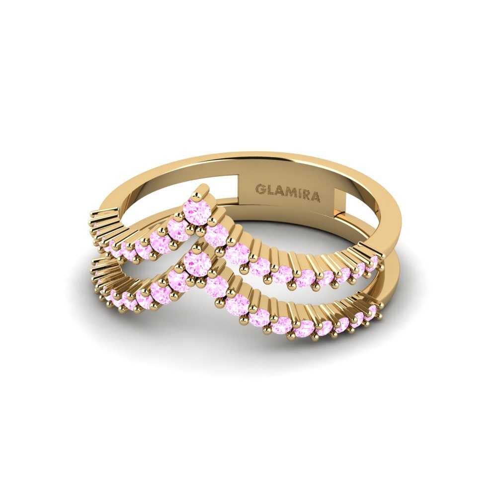 Zafiro Rosado Anillo Phisirku