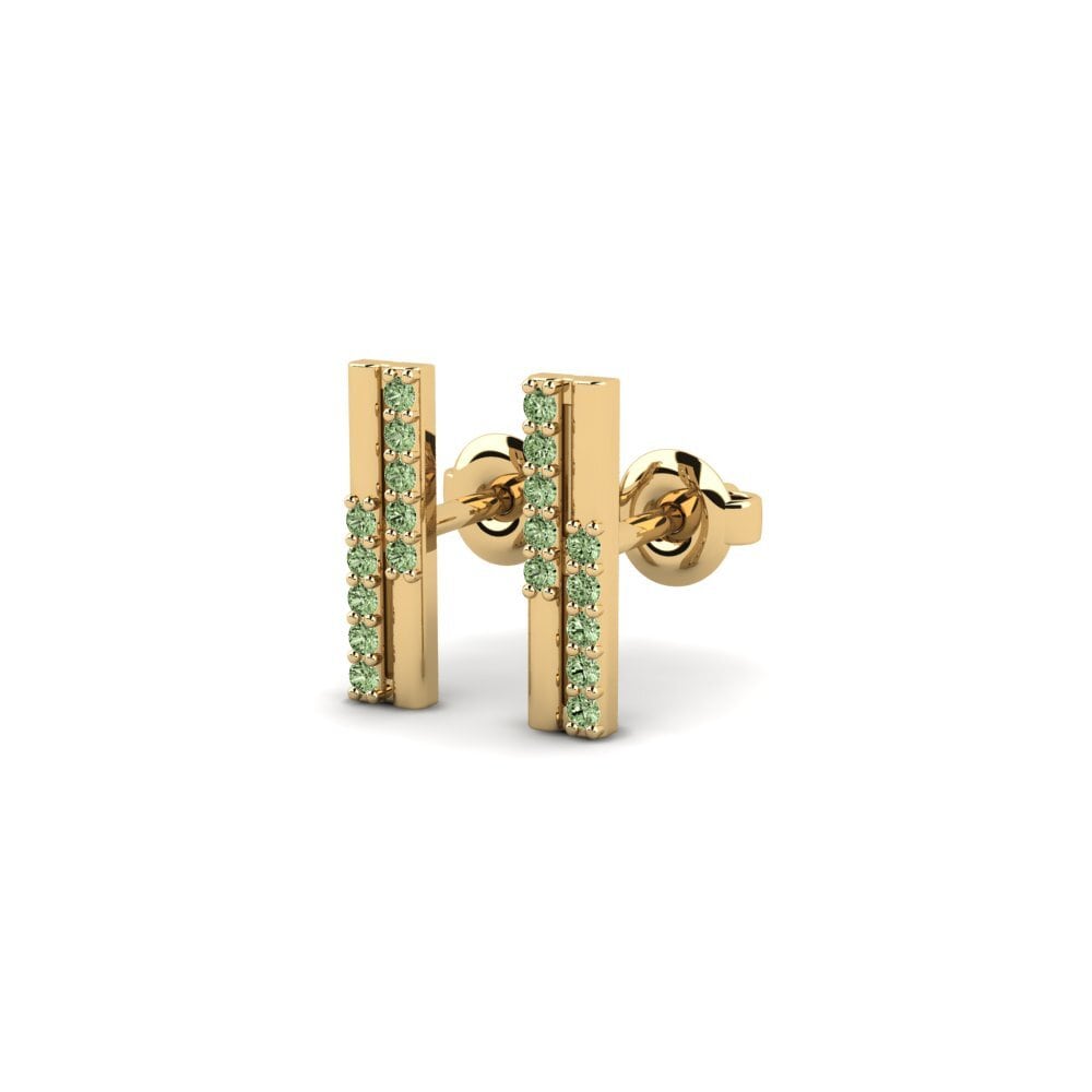 Diamante Verde Pendiente de mujer Pisanan