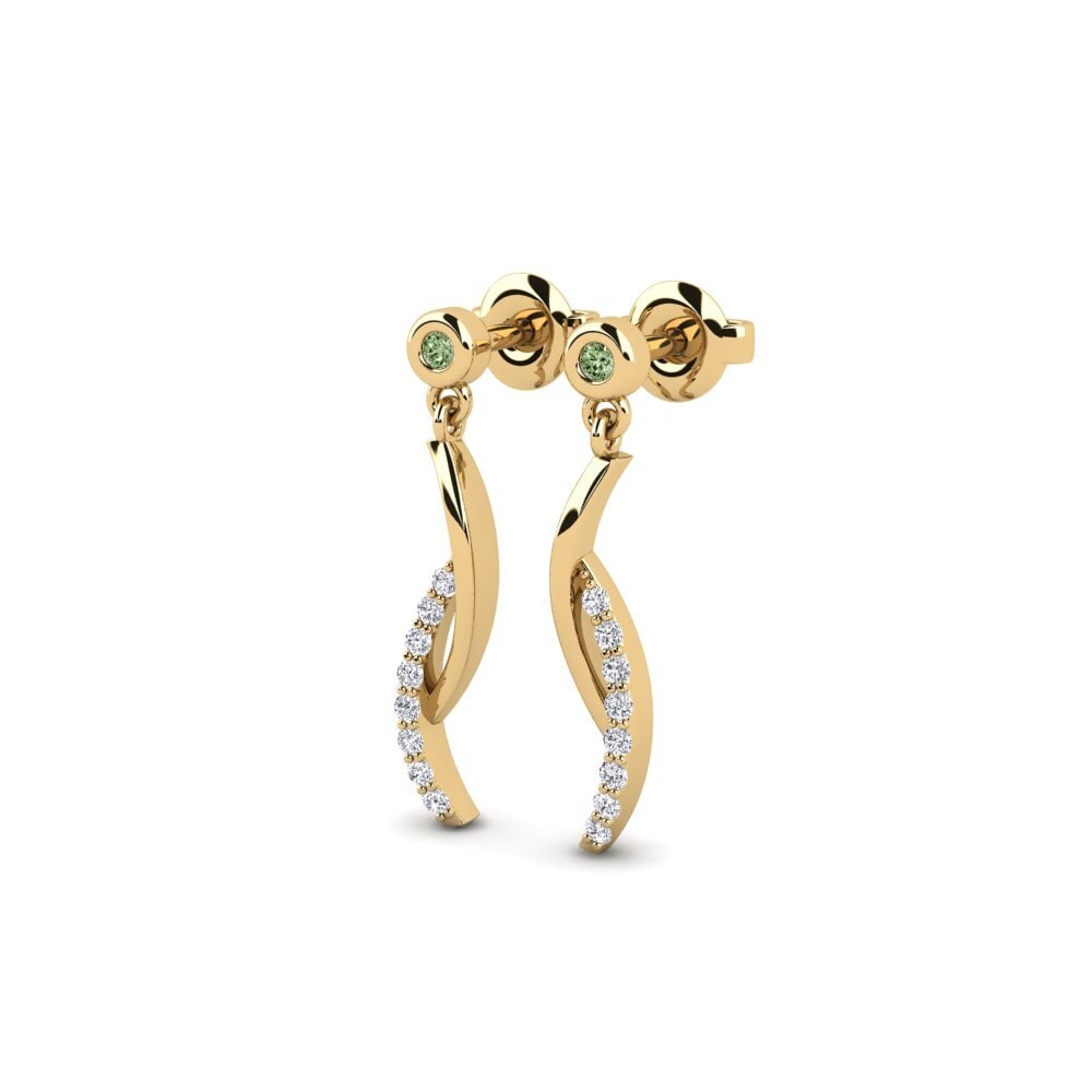 Diamante Verde Pendiente de mujer Skillnad