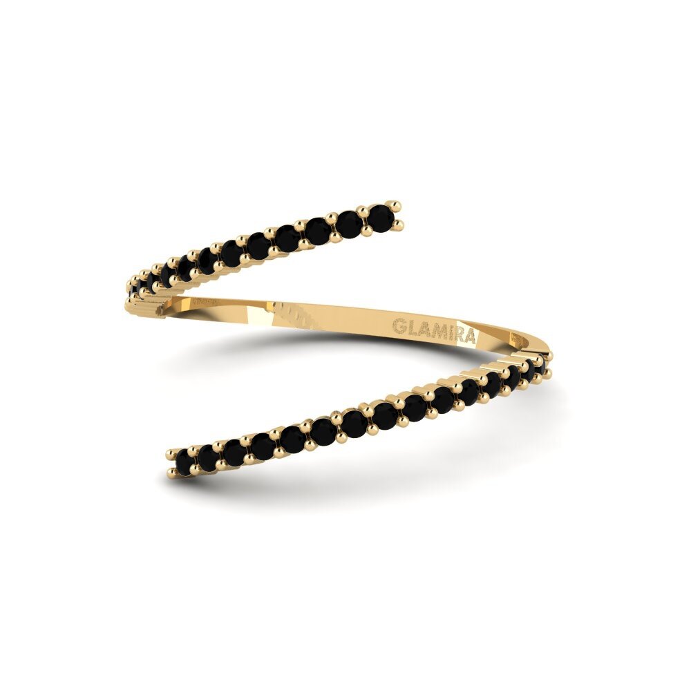 Zafiro negro Anillo Thanda