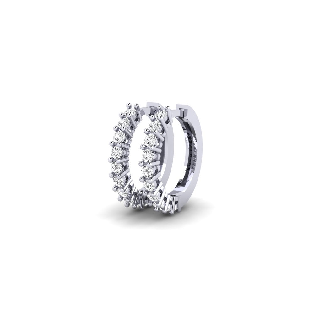 14ct White Gold Women's Earring Tumong