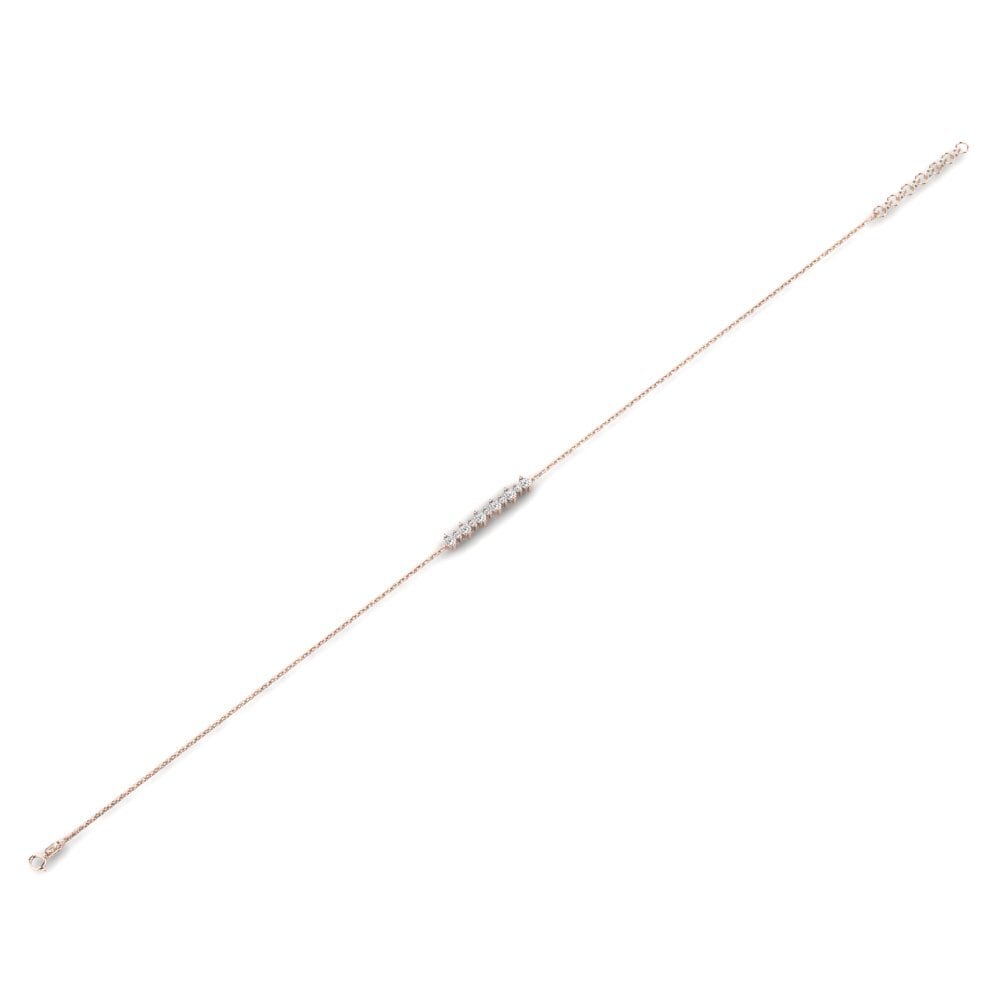 14k Oro Rosa Pulsera de Mujer Uddeshy