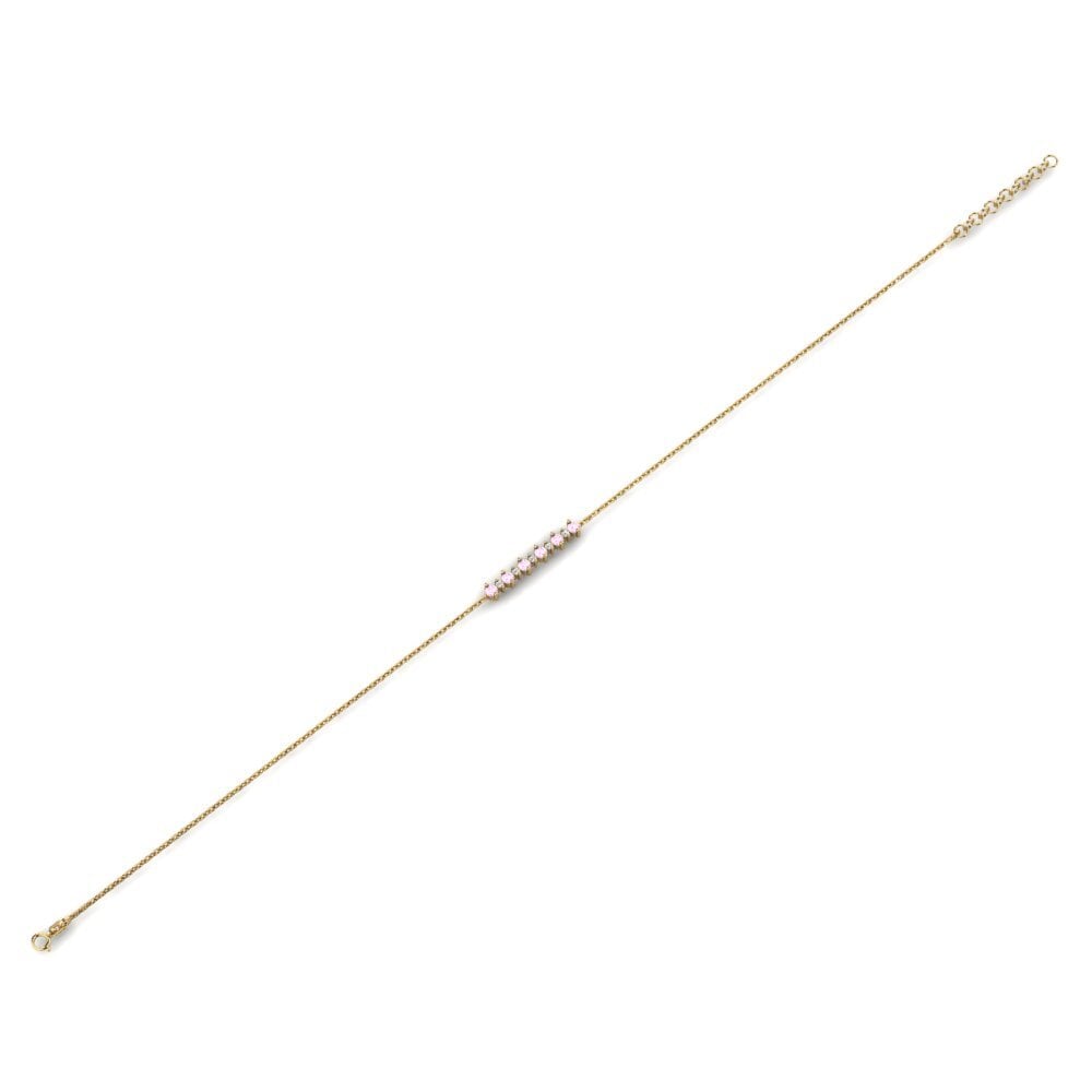 Zafiro Rosado Pulsera de Mujer Uddeshy