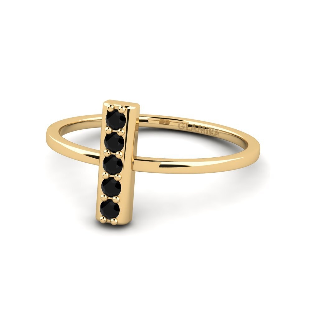 Zafiro negro Anillo Yitta