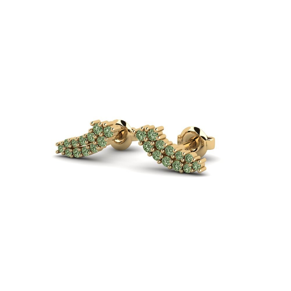 Diamante Verde Pendiente de mujer Zabwi
