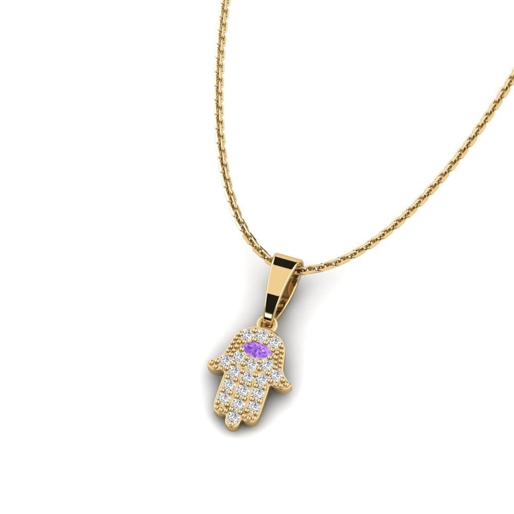 Amatista Colgante de Mujer Asho