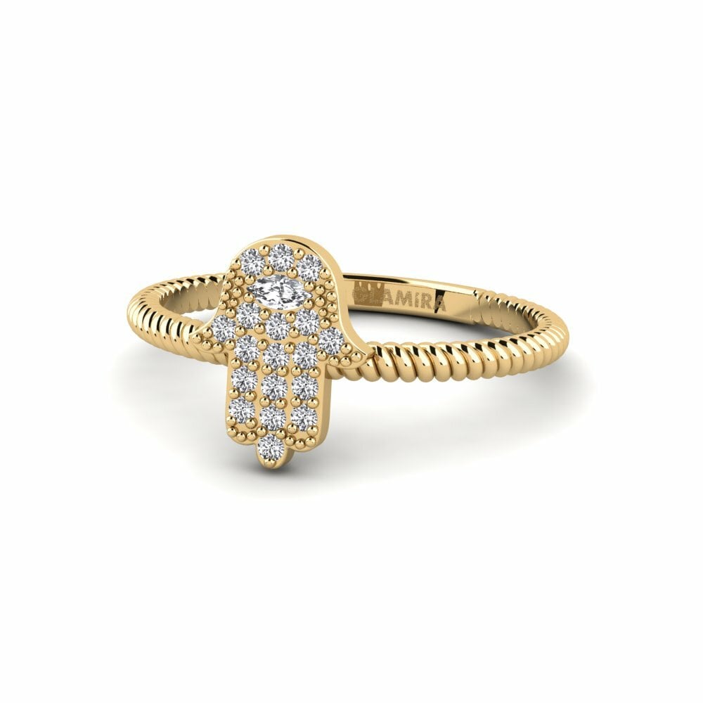 Marquise Saphir Blanc Bague Blowaq