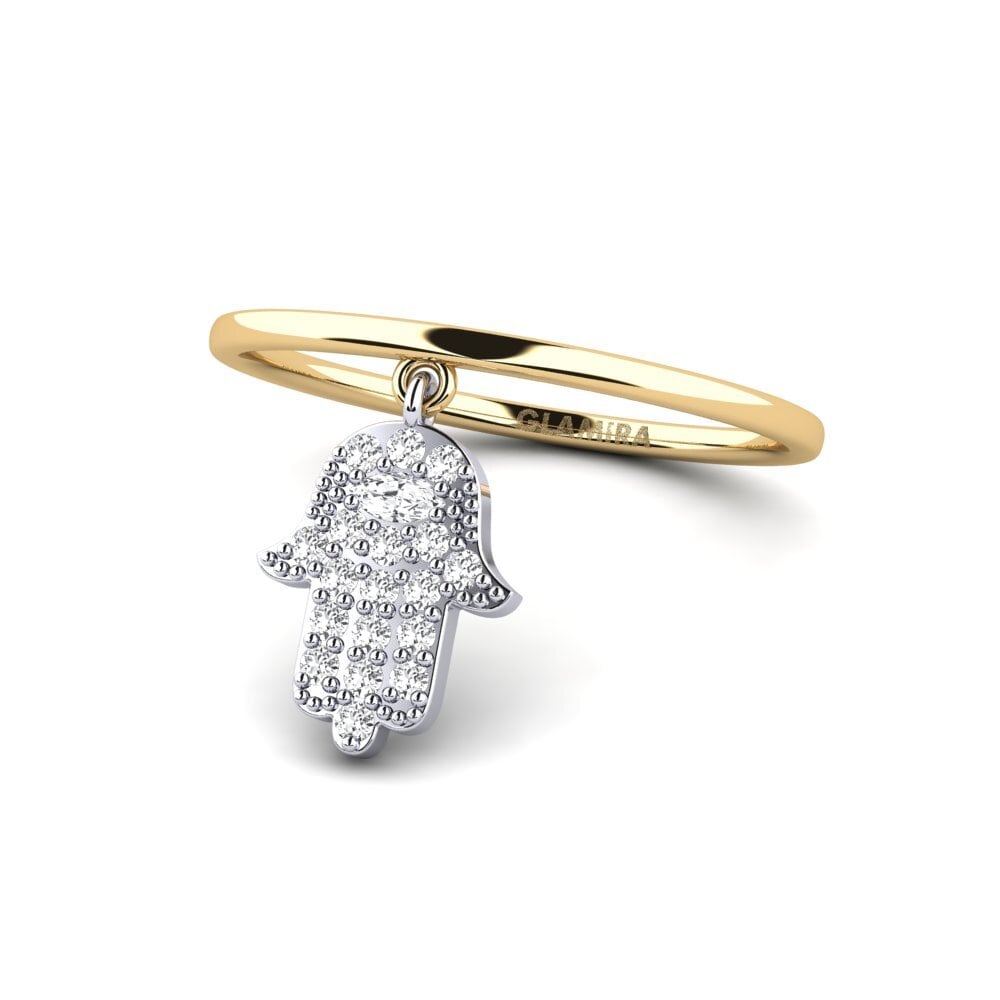 14ct Yellow & White Gold Ring Prenm