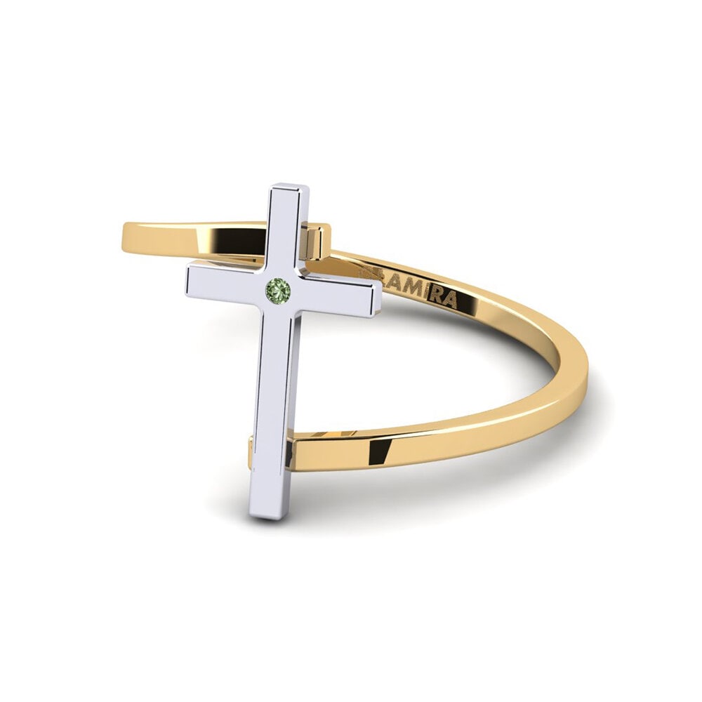 Diamante Verde Anel Ailor