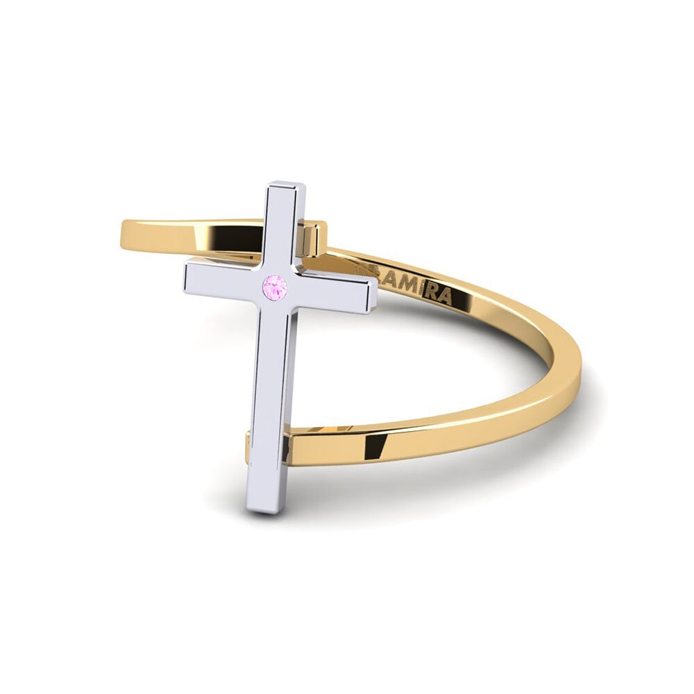 Zafiro Rosado Anillo Ailor