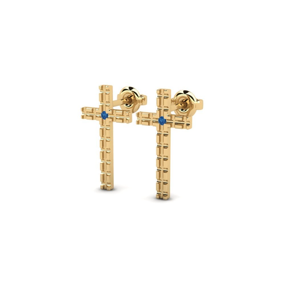 sapphire-zirconia Women's ต่างหู Brianner