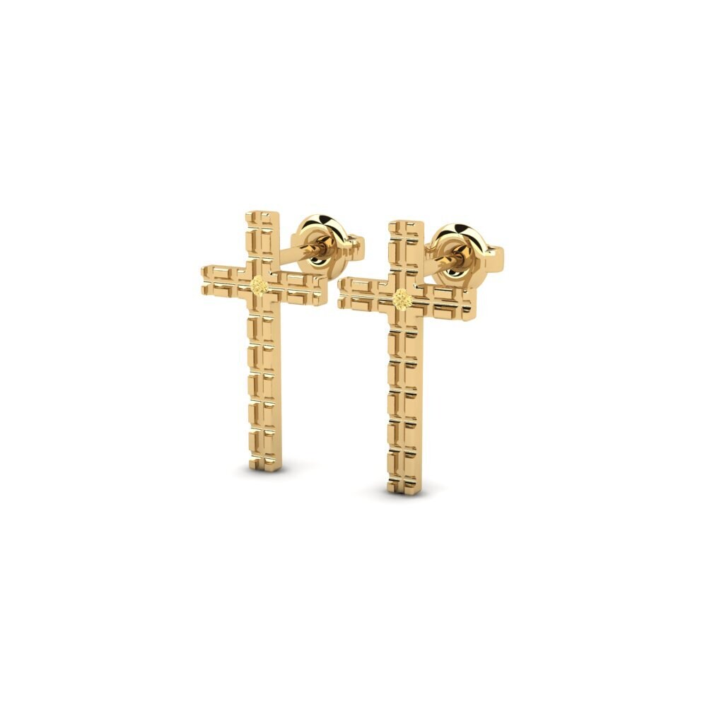 Diamante Amarillo Pendiente de mujer Brianner