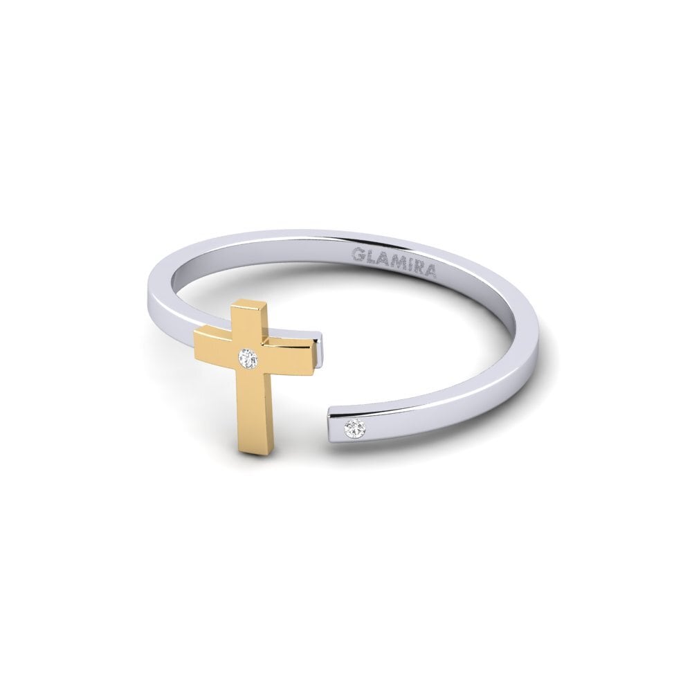 14ct White & Yellow Gold Ring Cleirys