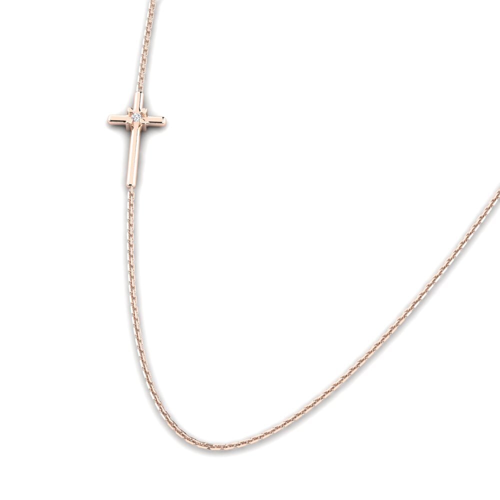 14k Oro Rosa Collar de Mujer Europos