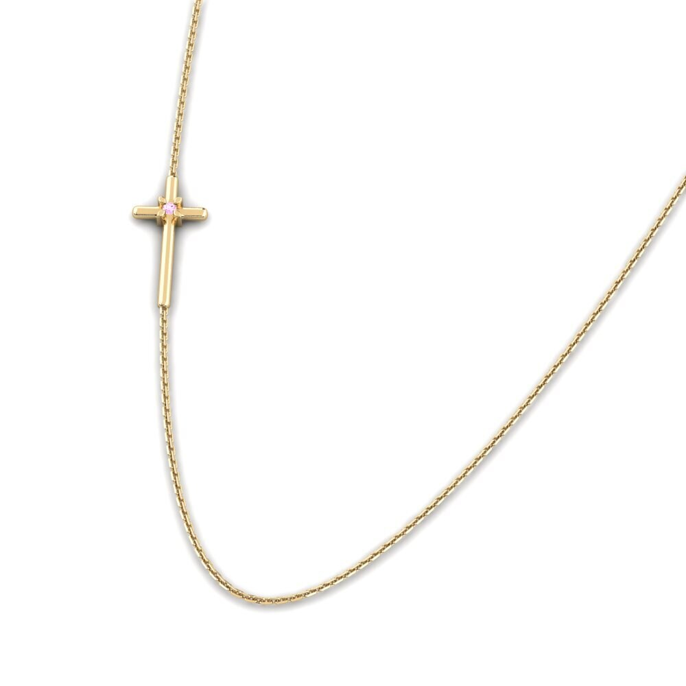 Zafiro Rosado Collar de Mujer Grima