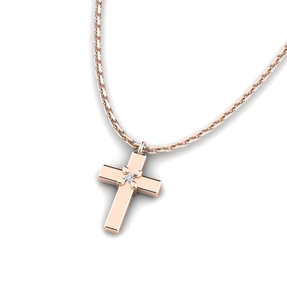 14k Oro Rosa Collar de Mujer Jeisa