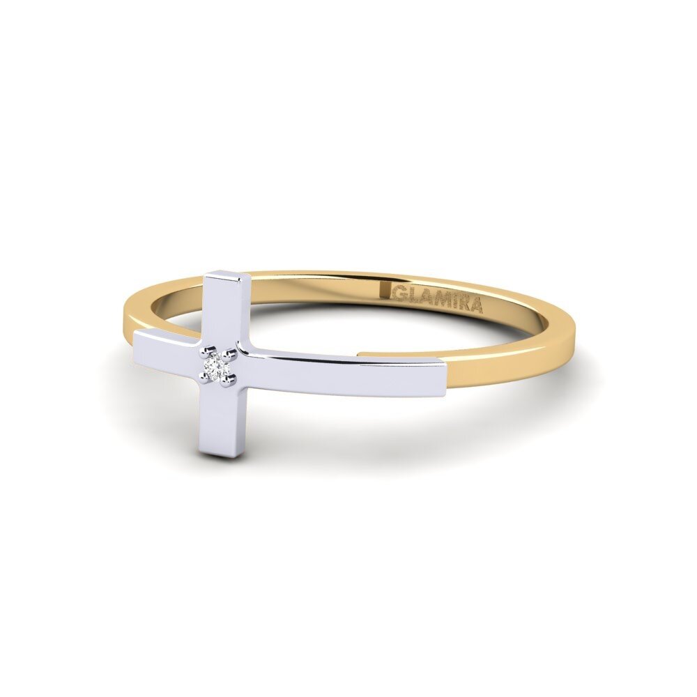 White sapphire Stackable Ring Lyle