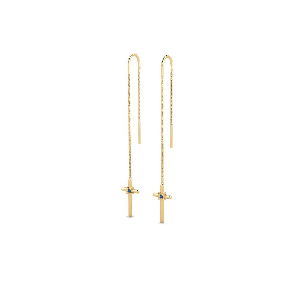 sapphire-zirconia Women's ต่างหู Mareen