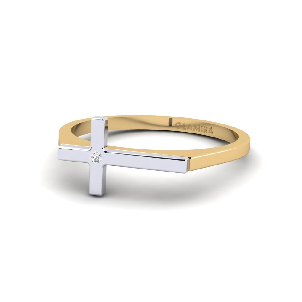 White sapphire Stackable Ring Meradoc