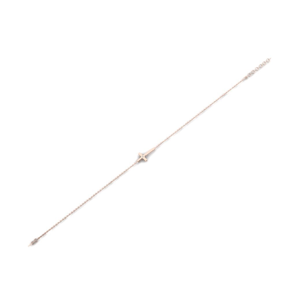 14k Oro Rosa Pulsera de Mujer Ruhten