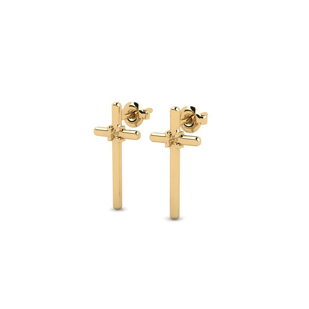 Brown Diamond Women's Earring Sipiridion