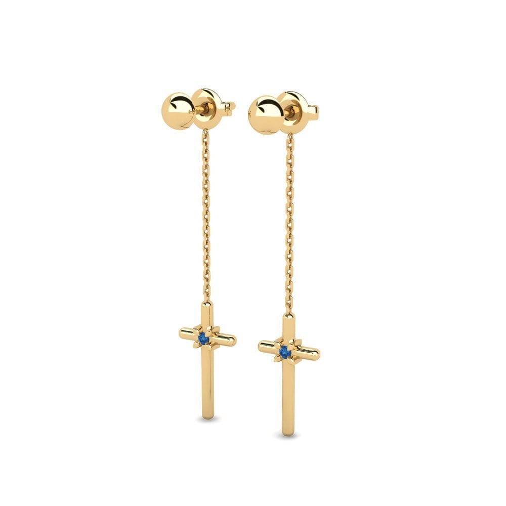 sapphire-zirconia Women's ต่างหู Tatia