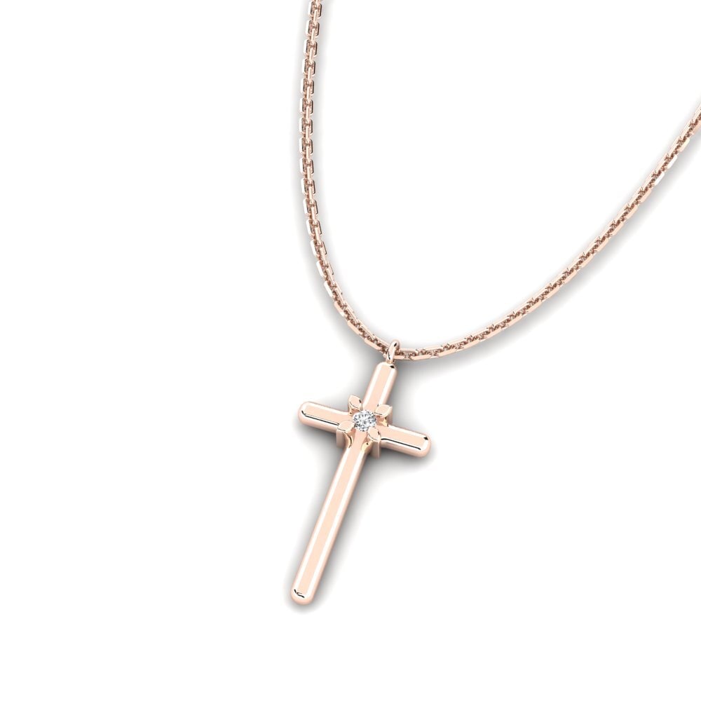 14k Oro Rosa Collar de Mujer Theoden