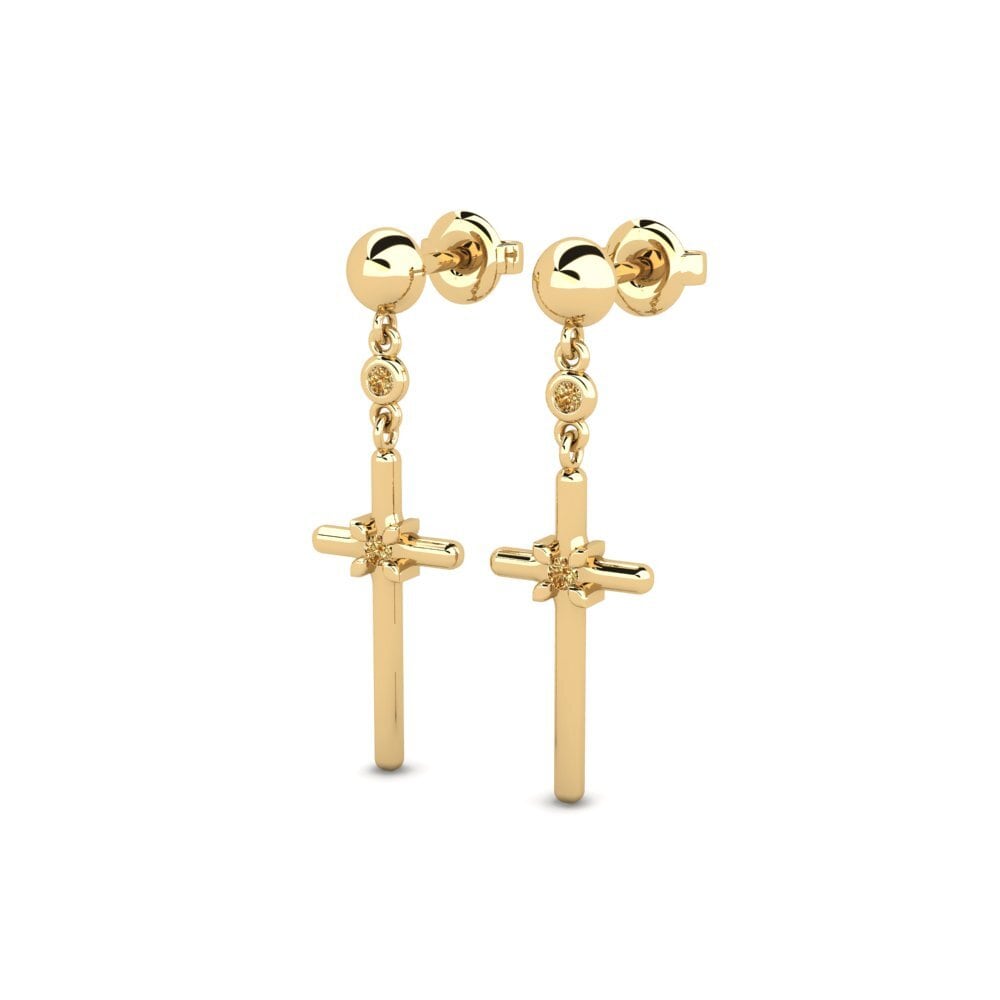 Brown Diamond Women's Earring Tolvio