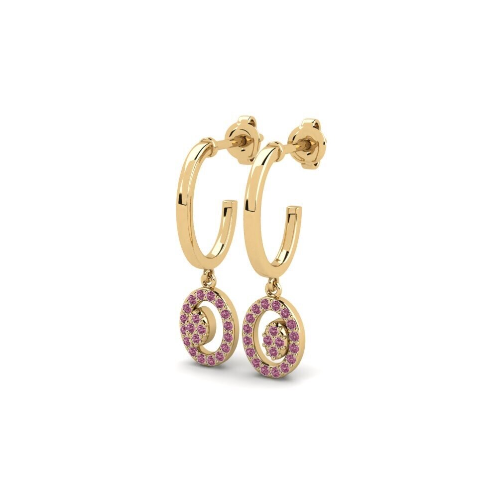 Rhodolite Garnet Women's Earring Berde