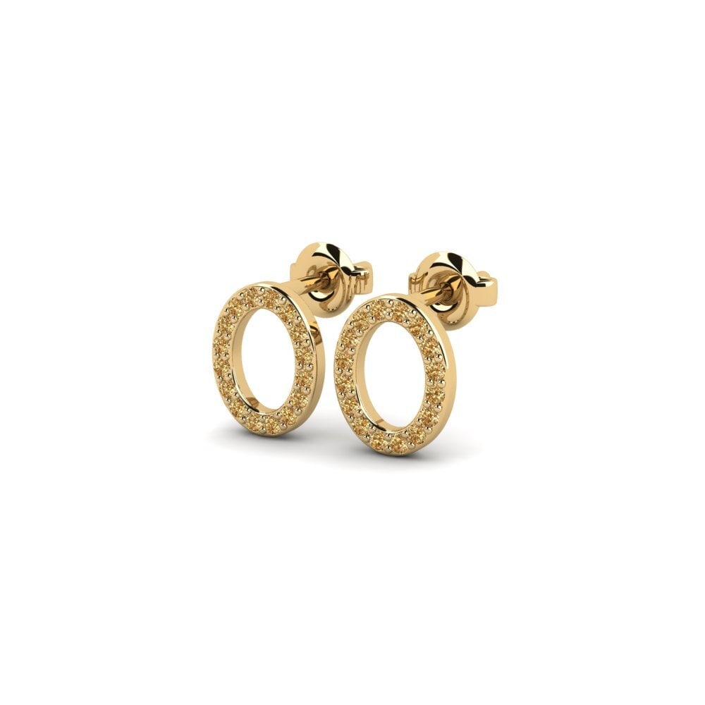 Brown Diamond Women's Earring Biribila