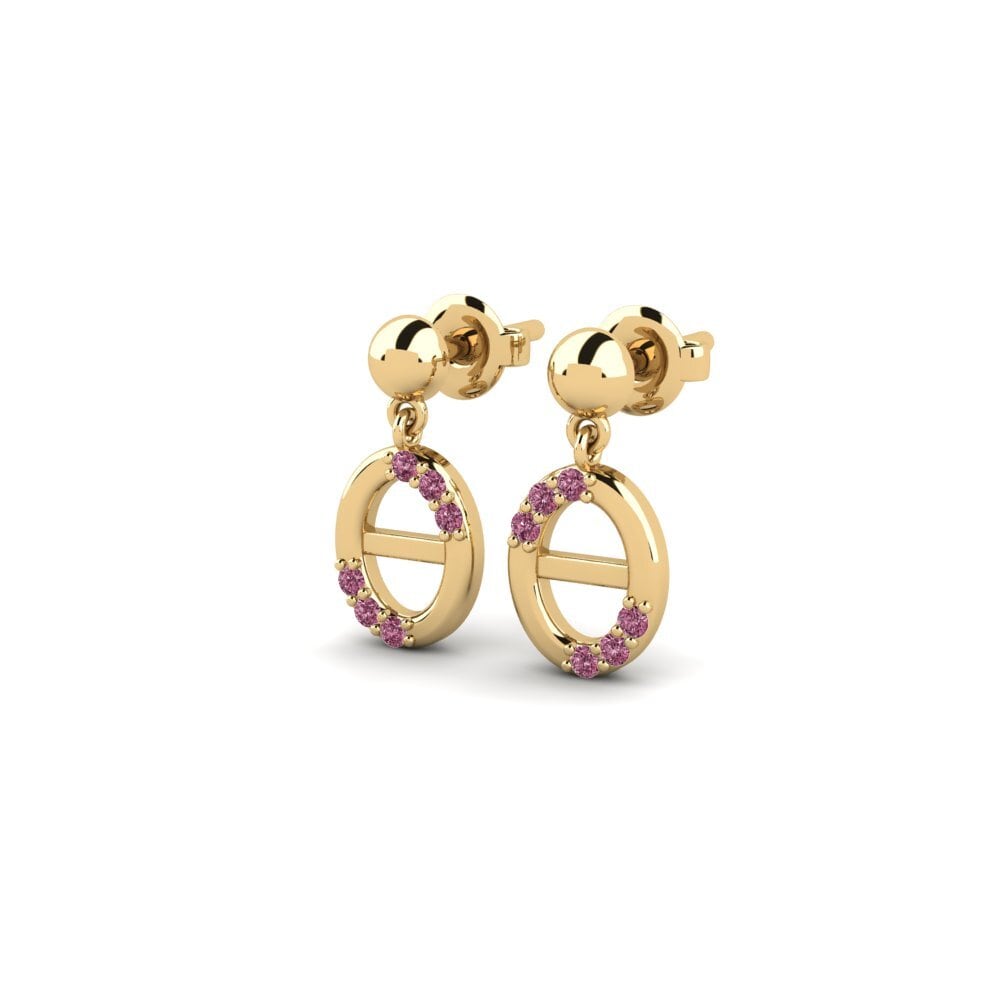Rhodolite Garnet Women's Earring Corcra