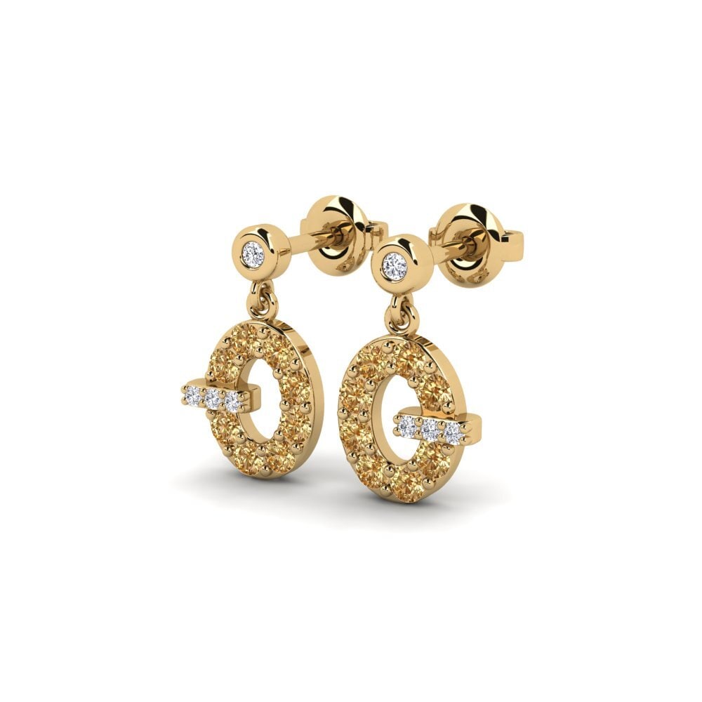 Brown Diamond Women's Earring Gbemu