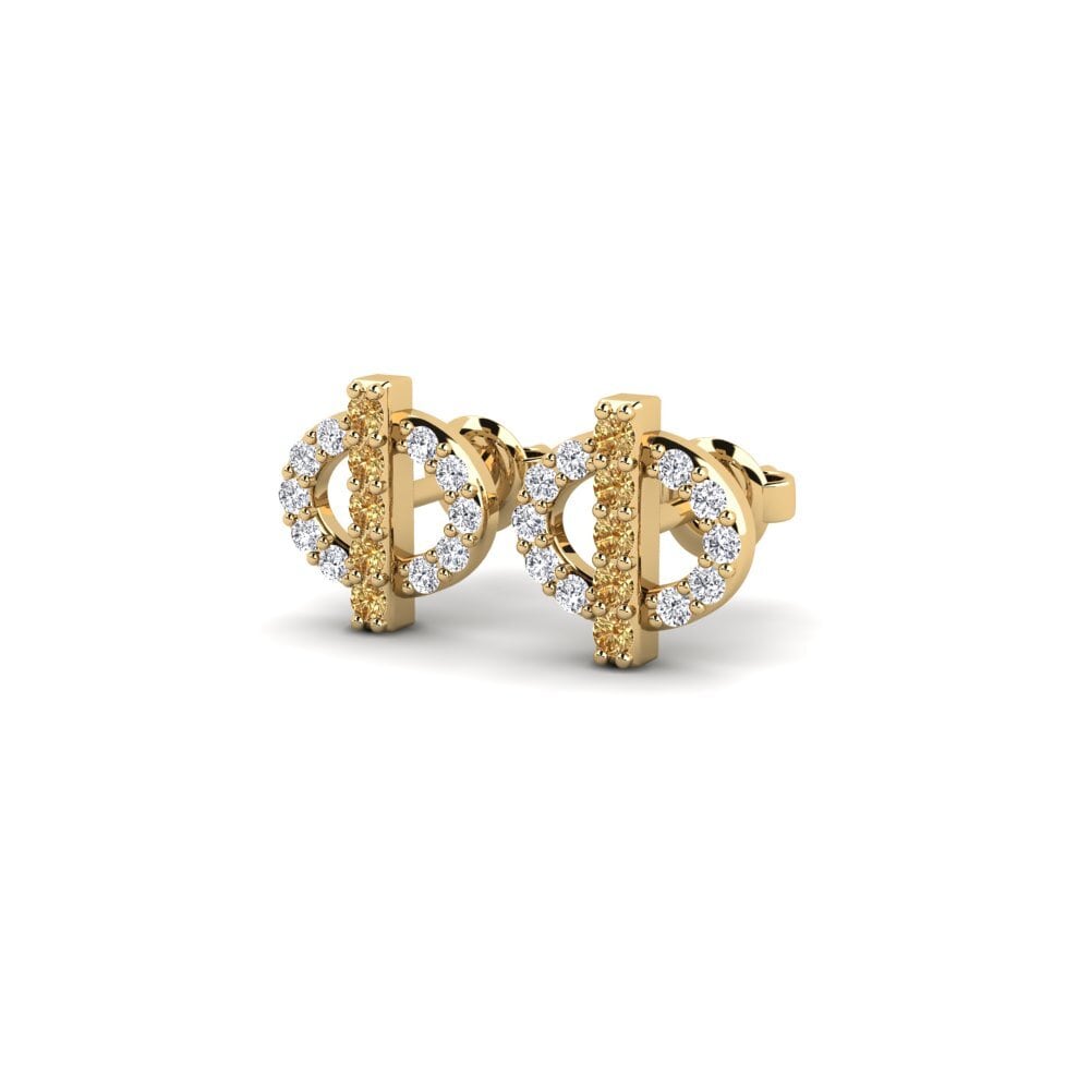 Brown Diamond Women's Earring Grien